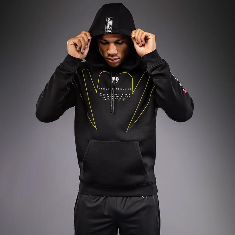 Férfi pulóver Venum x TEKKEN 8 King Pullover Hoodie black/yellow 5