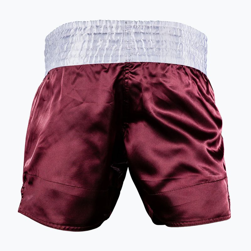 Férfi edzőshort Venum Classic Muay Thai burgundy 2