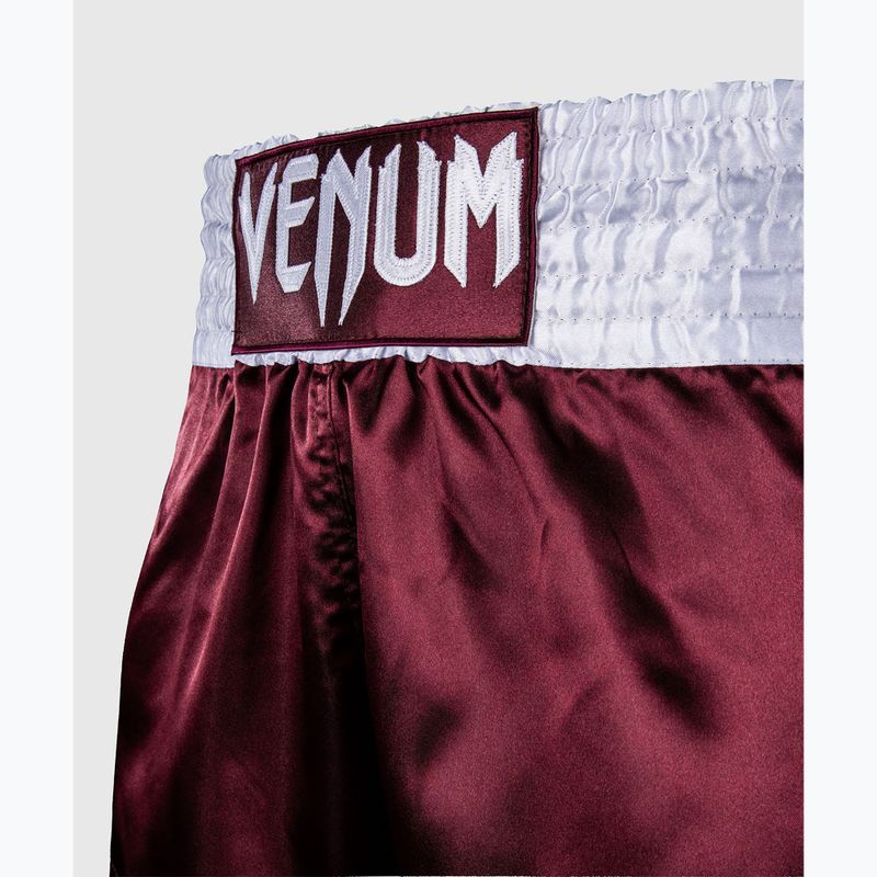 Férfi edzőshort Venum Classic Muay Thai burgundy 5