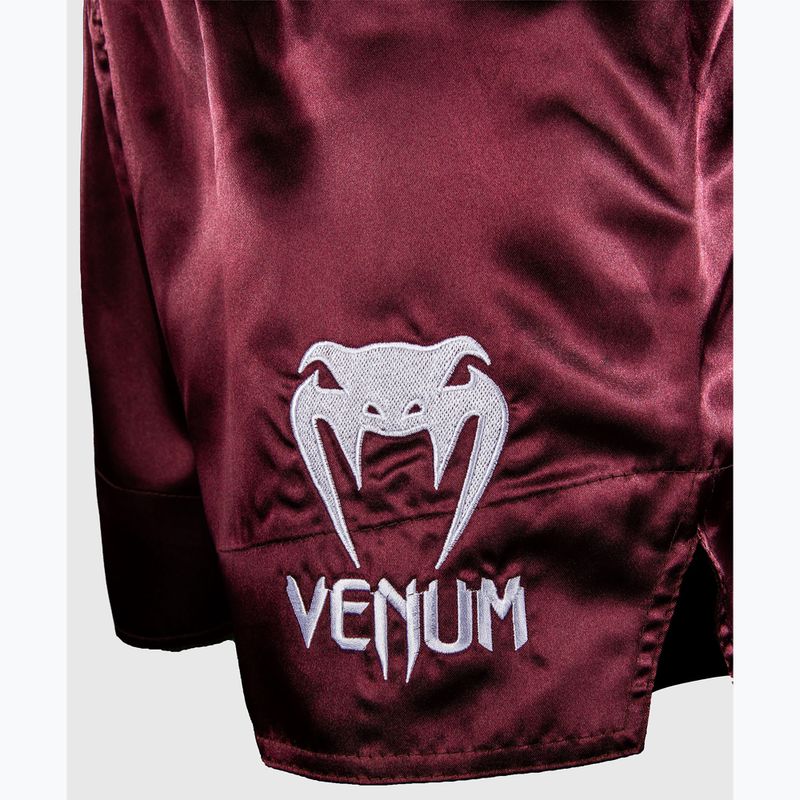 Férfi edzőshort Venum Classic Muay Thai burgundy 6