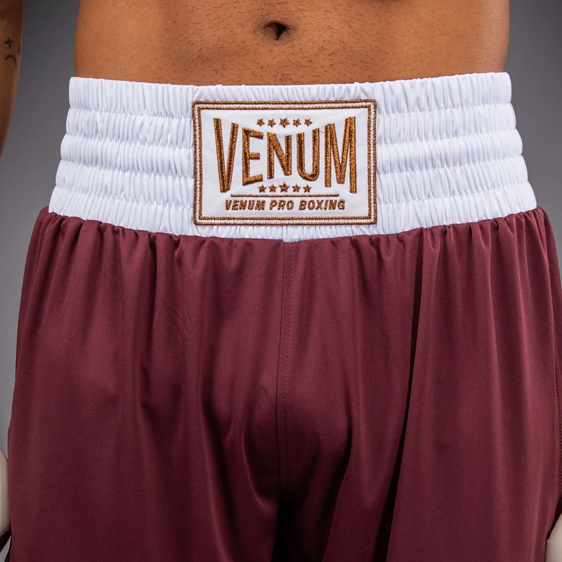 Férfi edzőshort Venum Classic Boxing burgundy 7