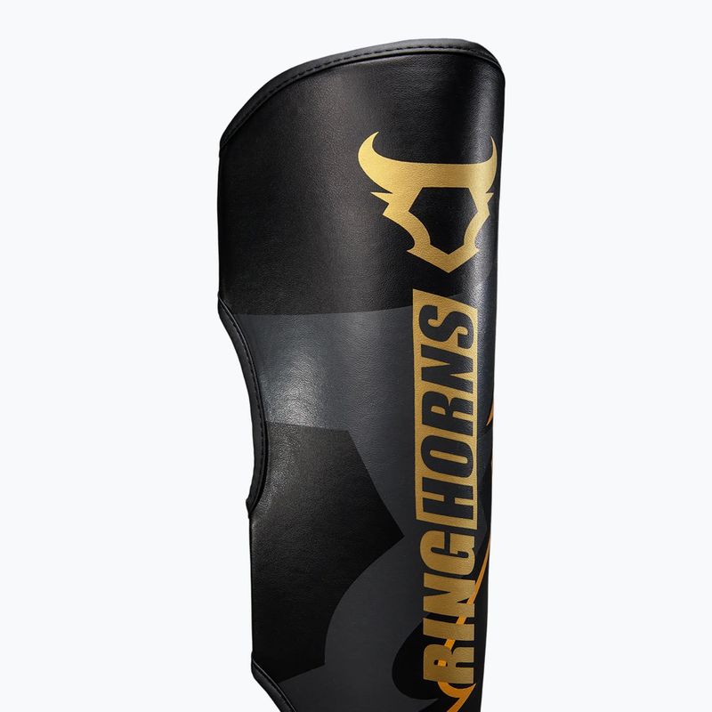 Sípcsont- és lábfejvédők Venum Ringhorns Charger Shin black/gold 3