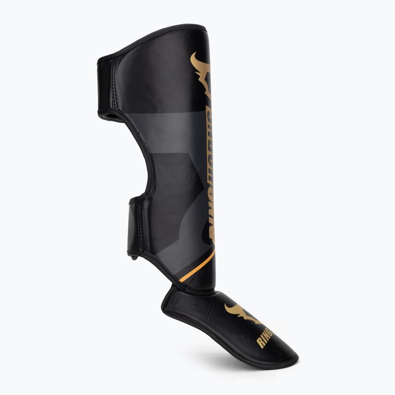 Sípcsont- és lábfejvédők Venum Ringhorns Charger Shin black/gold 2