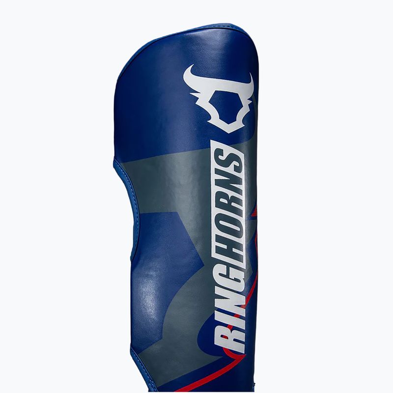 Sípcsont- és lábfejvédők Venum Ringhorns Charger Shin navy blue/red 3