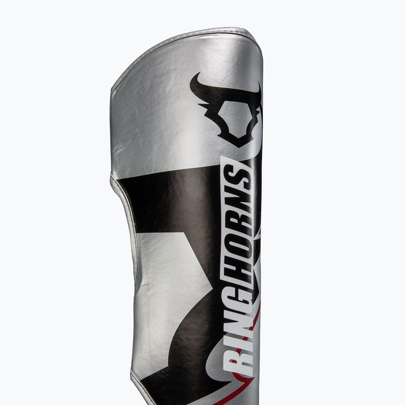 Sípcsont- és lábfejvédők Venum Ringhorns Charger Shin silver/black 3
