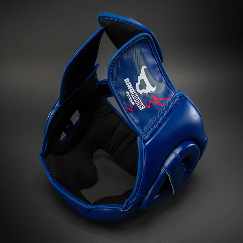 Bokszisak Venum Ringhorns Charger Headgear navy blue/red 4