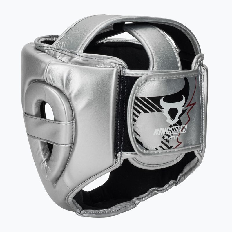 Bokszisak Venum Ringhorns Charger Headgear silver/black 3