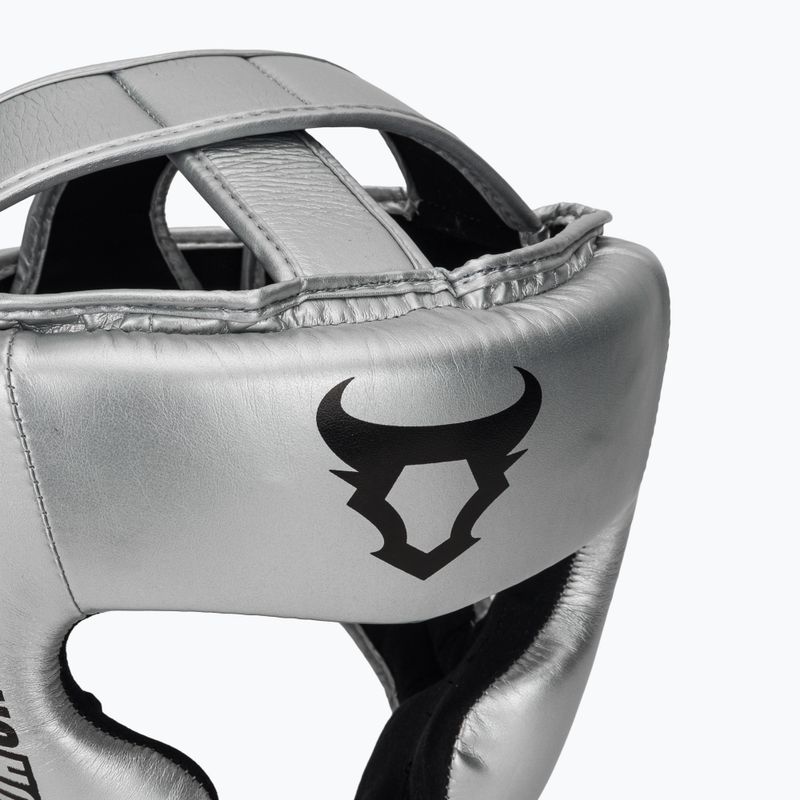 Bokszisak Venum Ringhorns Charger Headgear silver/black 4