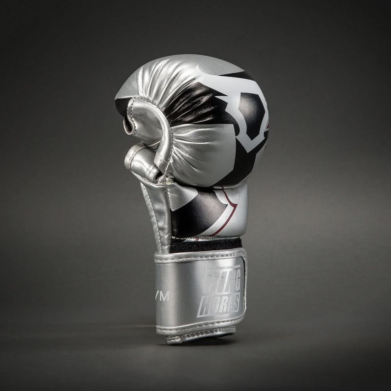 Sparring kesztyűk Venum Ringhorns Charger silver/black 3
