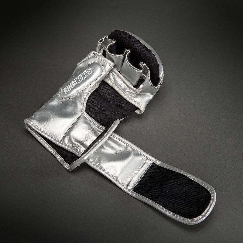 Sparring kesztyűk Venum Ringhorns Charger silver/black 4