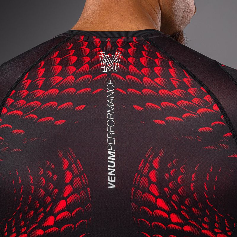 Férfi rashguard Venum Matupa Short Sleeve black/red/silver 5