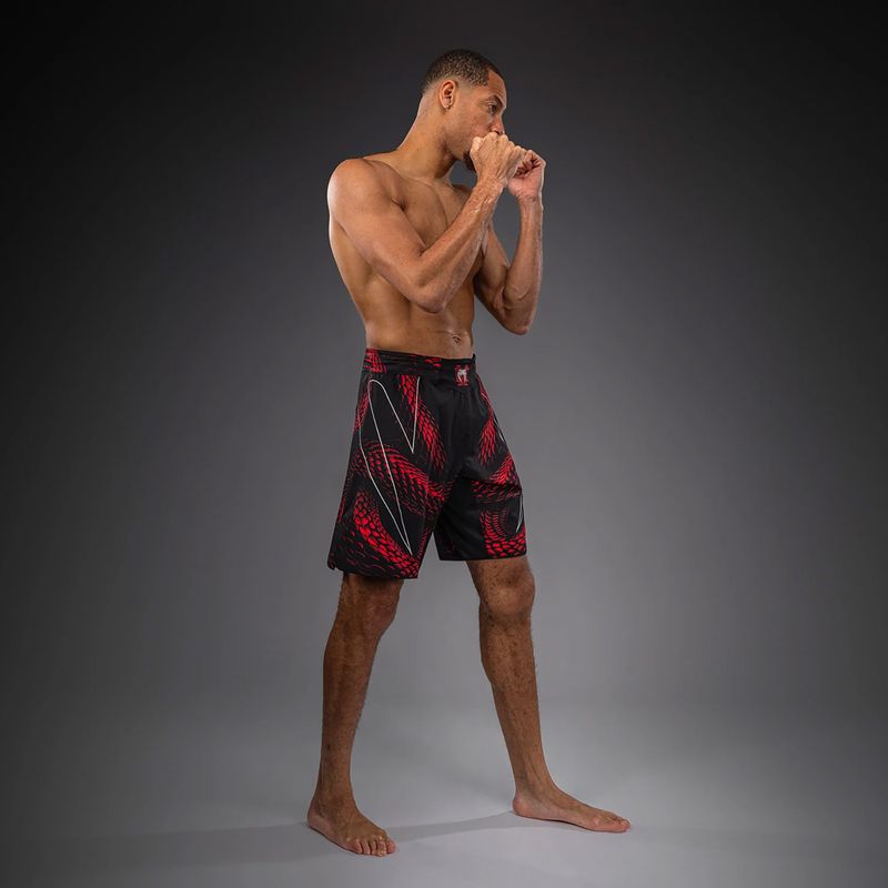 Férfi edzőshort Venum Matupa Fightshorts black/red/silver 2