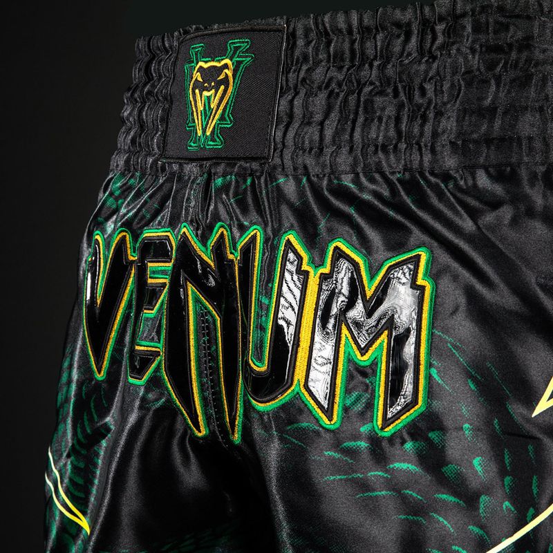 Férfi edzőshort Venum Matupa Muay Thai black/green/gold 5