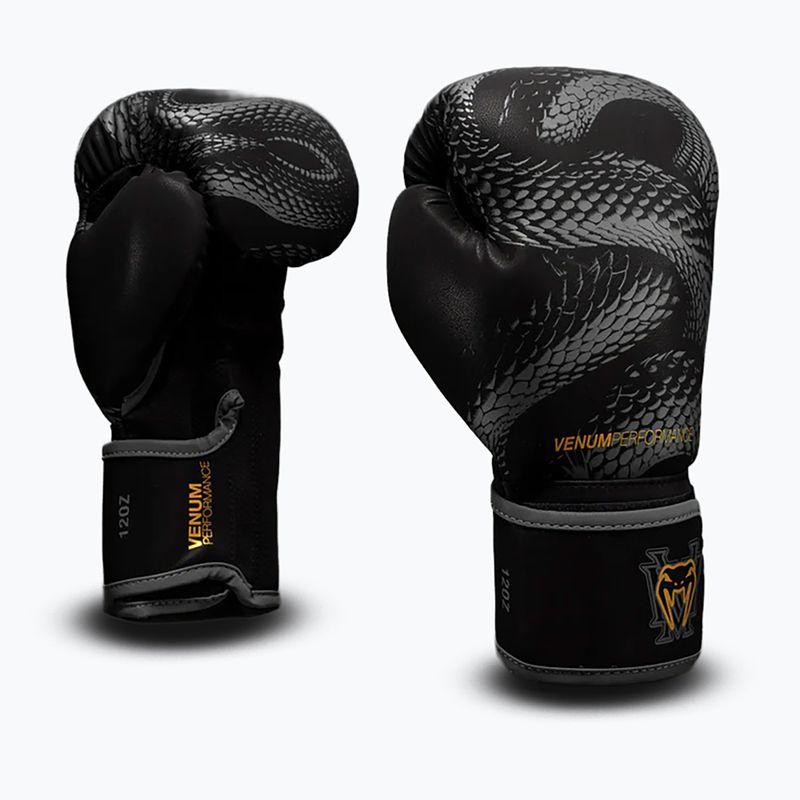 Boxkesztyű Venum Matupa Boxing black/grey/gold 2