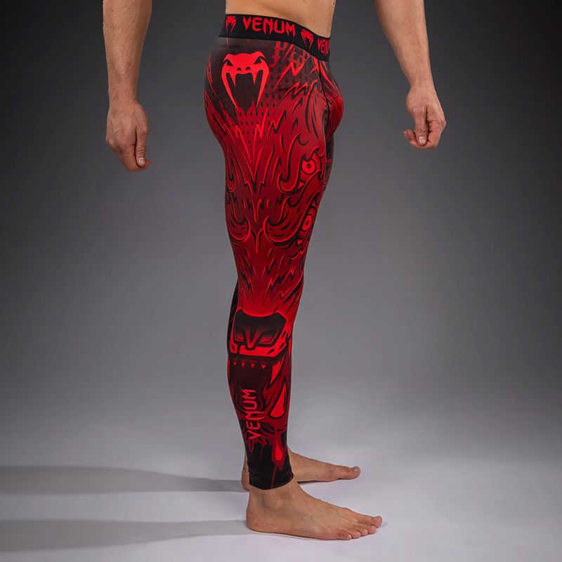 Férfi edző leggings Venum Wolf Attack Spats black/red 5
