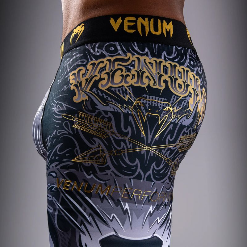 Férfi edző leggings Venum Wolf Attack Spats black/grey 8