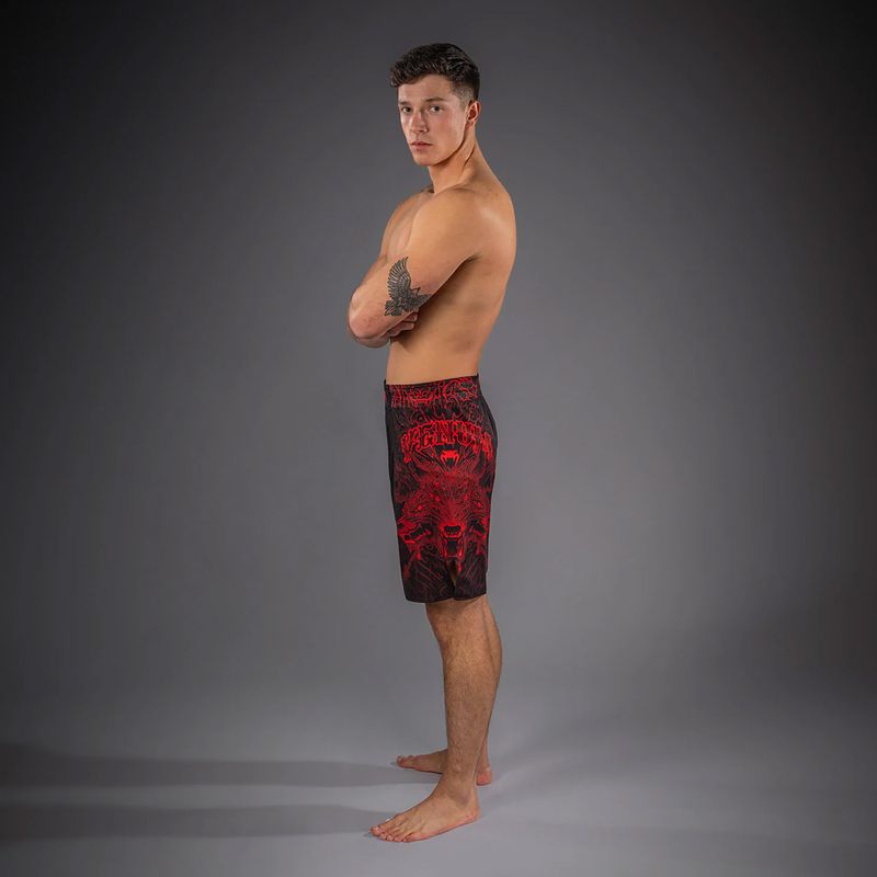 Férfi edzőshort Venum Wolf Atak Fightshorts black/red 2