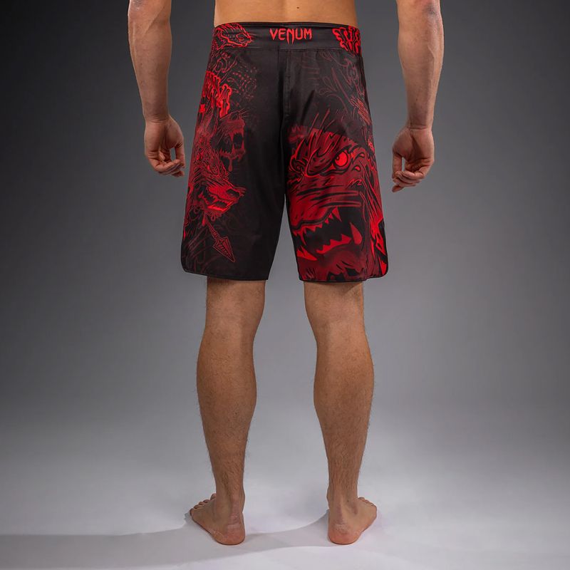 Férfi edzőshort Venum Wolf Atak Fightshorts black/red 3