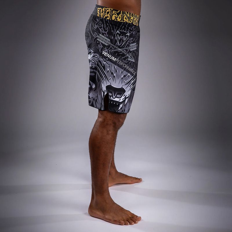 Férfi edzőshort Venum Wolf Atak Fightshorts black/grey 4