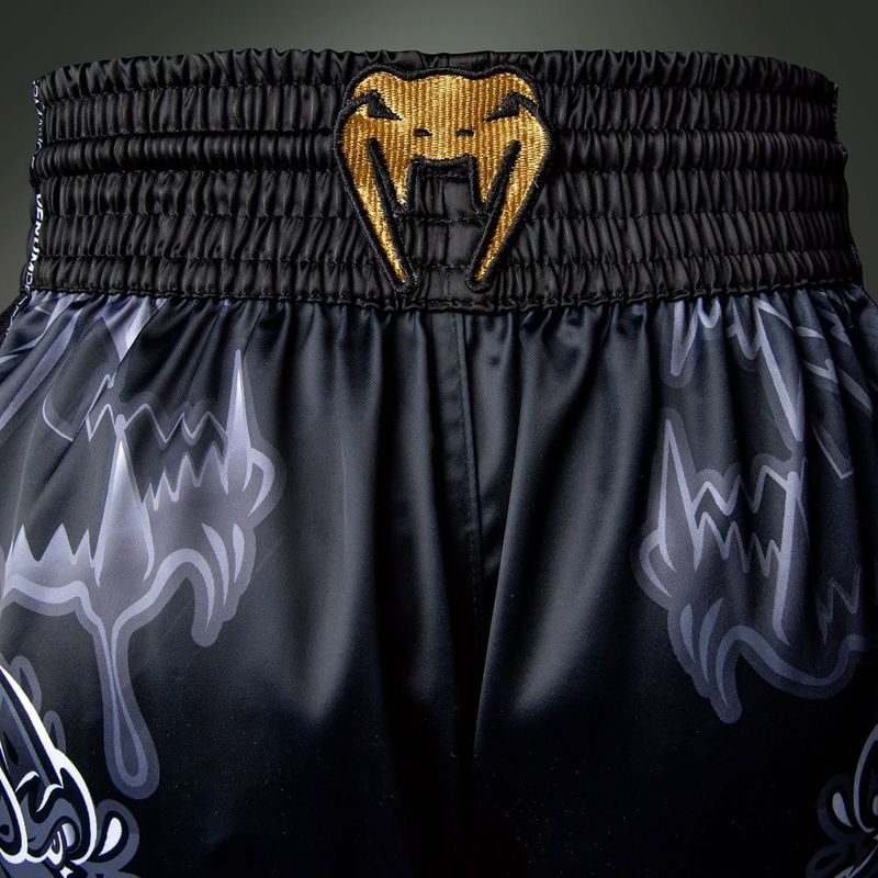 Férfi edzőshort Venum Wolf Attack Muay Thai Shorts black/grey 6