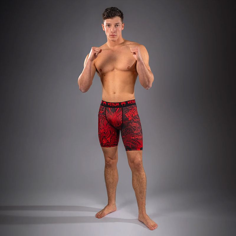 Férfi edzőshort Venum Wolf Attack Vale Tudo Shorts black/red 2