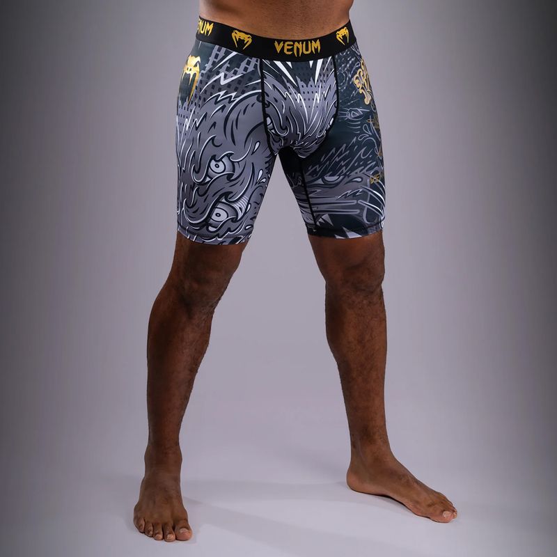 Férfi edzőshort Venum Wolf Attack Vale Tudo Shorts black/grey 2