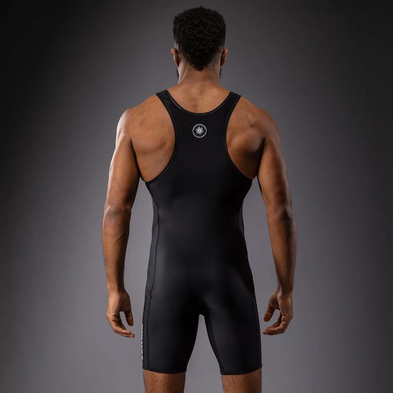 Férfi overál Venum Challenger Wrestling Singlet black 2