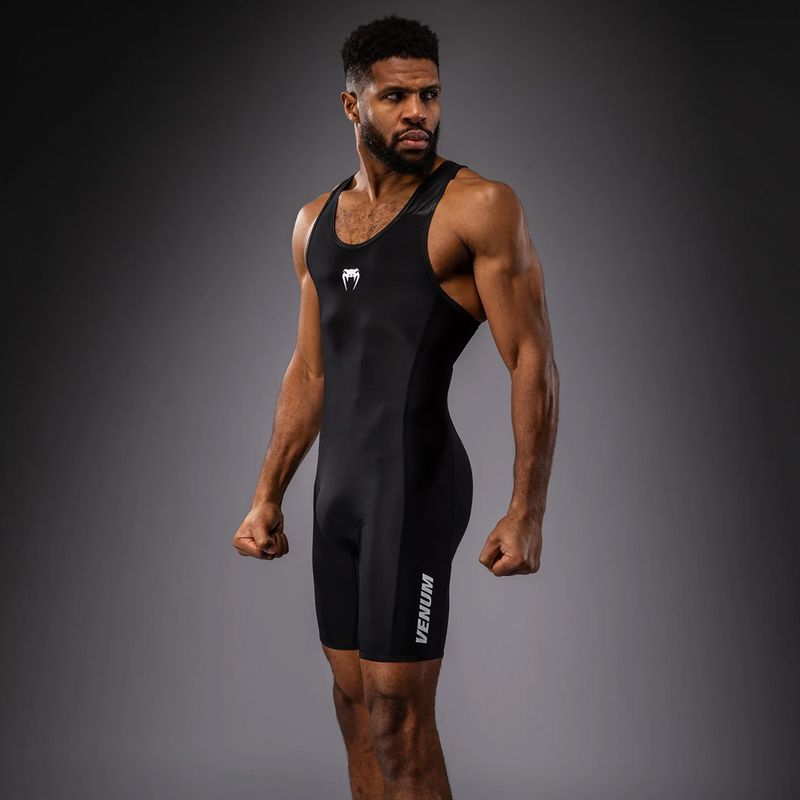 Férfi overál Venum Challenger Wrestling Singlet black 3