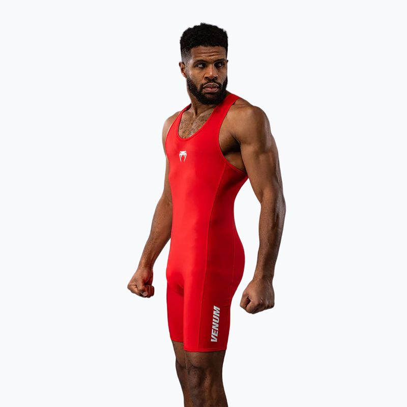 Férfi overál Venum Challenger Wrestling Singlet red 3