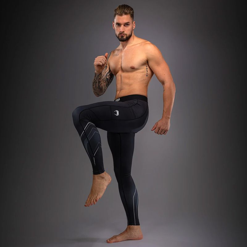 Férfi edzőleggingsek Venum Streamline Spats black/white 2