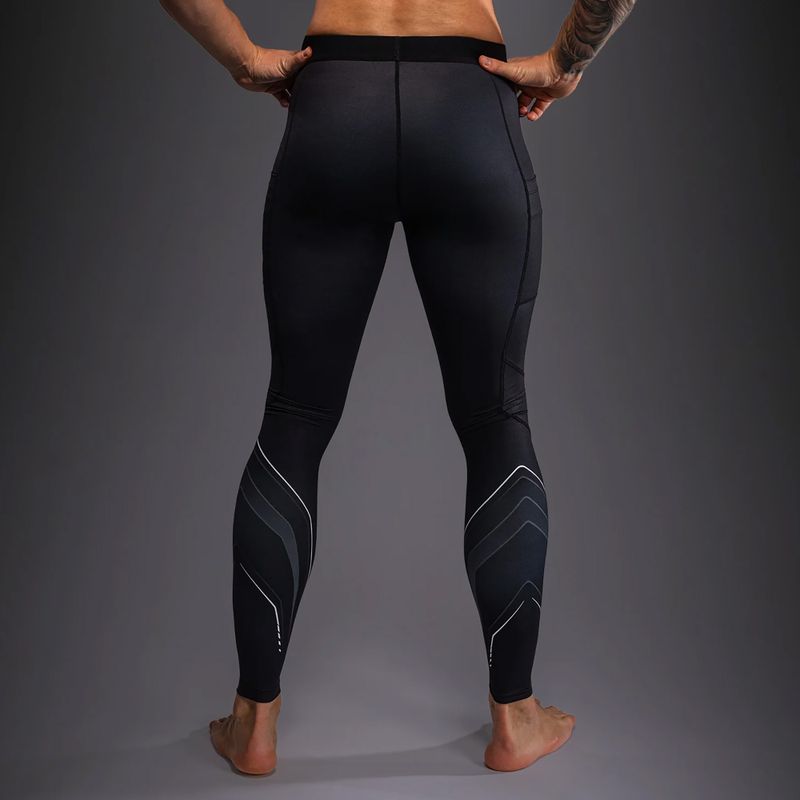 Férfi edzőleggingsek Venum Streamline Spats black/white 3