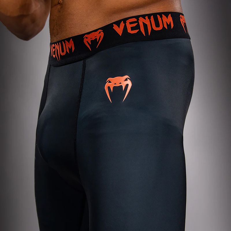 Férfi edzőleggingsek Venum Thunder Dragon Spats Black/Grey/Copper 6