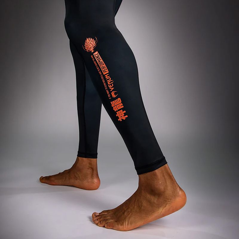 Férfi edzőleggingsek Venum Thunder Dragon Spats Black/Grey/Copper 7