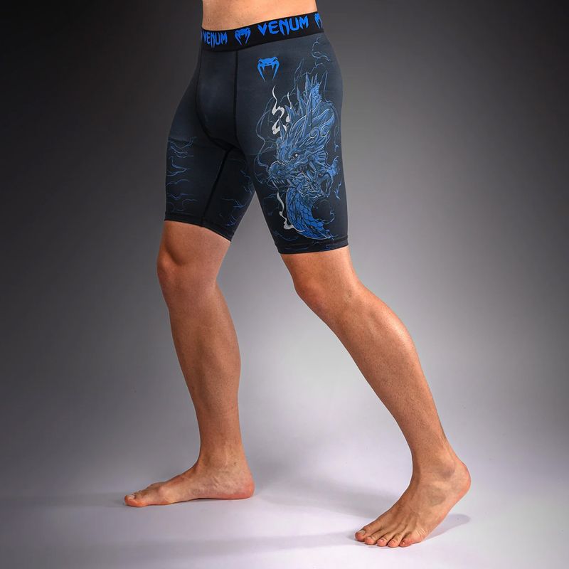Férfi edző rövidnadrág Venum Thunder Dragon Vale Tudo Black/Royal Blue 5