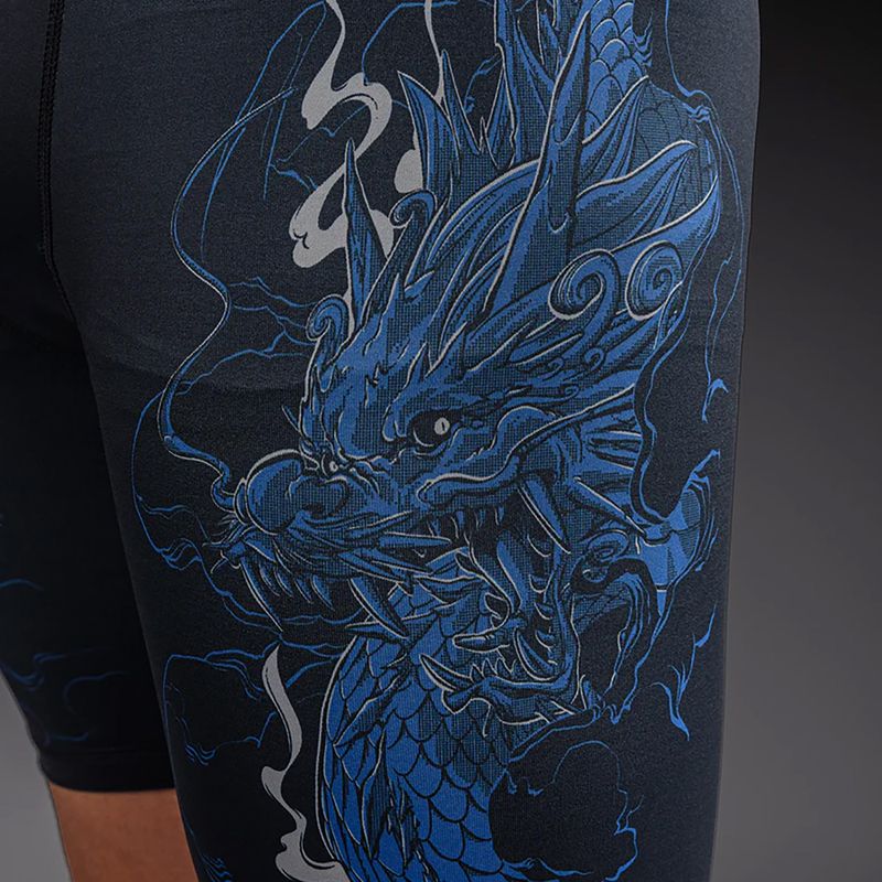 Férfi edző rövidnadrág Venum Thunder Dragon Vale Tudo Black/Royal Blue 6