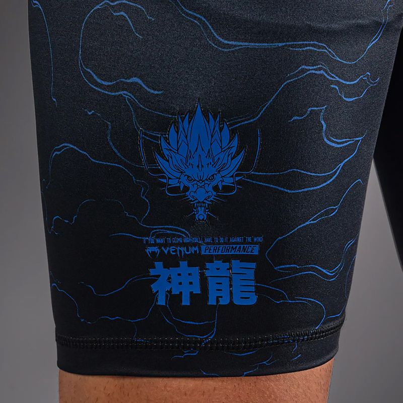 Férfi edző rövidnadrág Venum Thunder Dragon Vale Tudo Black/Royal Blue 7