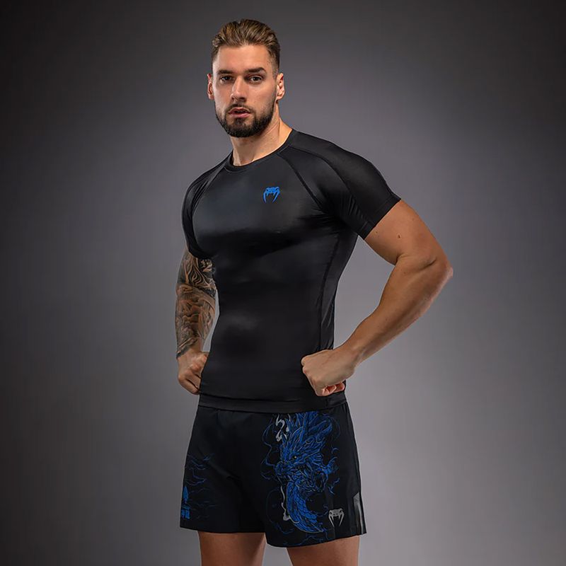 Férfi rashguard Venum Thunder Dragon black/royal blue 4