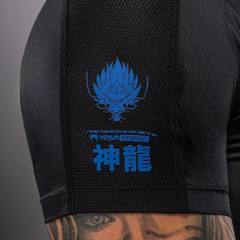 Férfi rashguard Venum Thunder Dragon black/royal blue 6