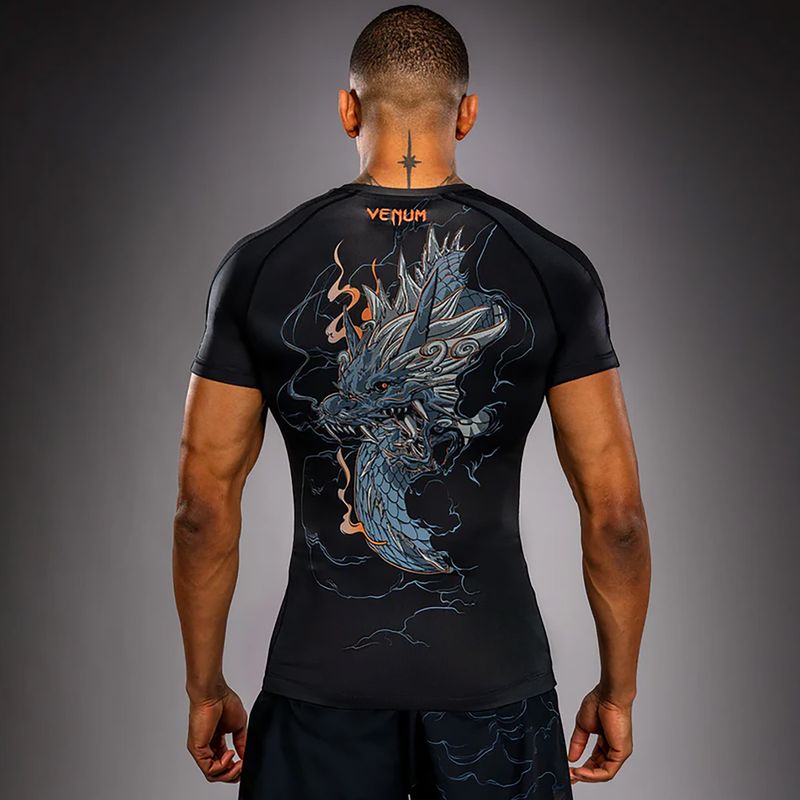 Férfi rashguard Venum Thunder Dragon black/grey/copper 2