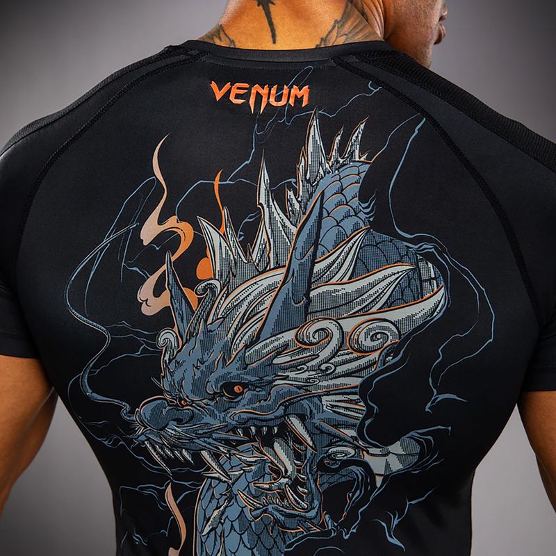 Férfi rashguard Venum Thunder Dragon black/grey/copper 7