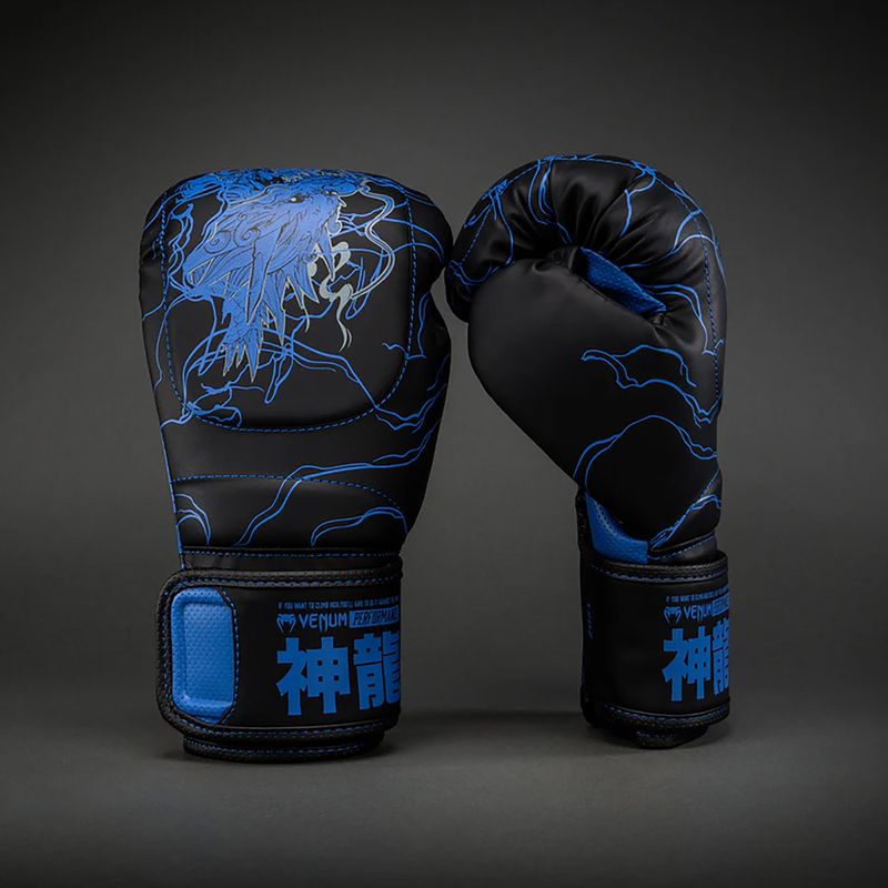 Bokszkesztyűk Venum Thunder Dragon Boxing black/royal blue 2