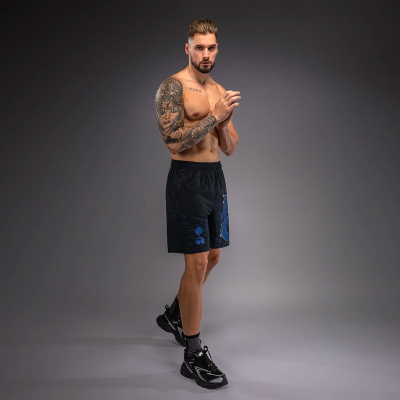 Férfi edző rövidnadrág Venum Thunder Dragon Training Black/Royal Blue 4