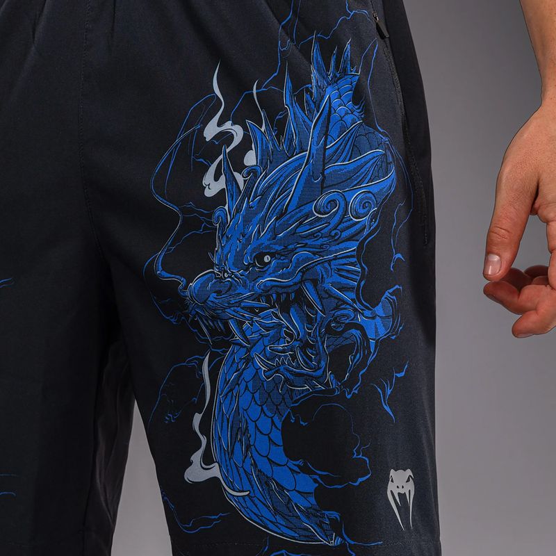 Férfi edző rövidnadrág Venum Thunder Dragon Training Black/Royal Blue 6