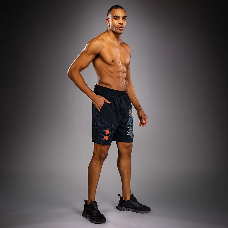 Férfi edző rövidnadrág Venum Thunder Dragon Training Black/Grey/Copper 2