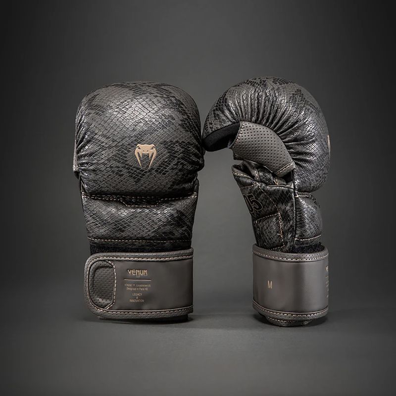 Sparringkesztyűk Venum Impact Evo Scales MMA Sparring dark grey 2