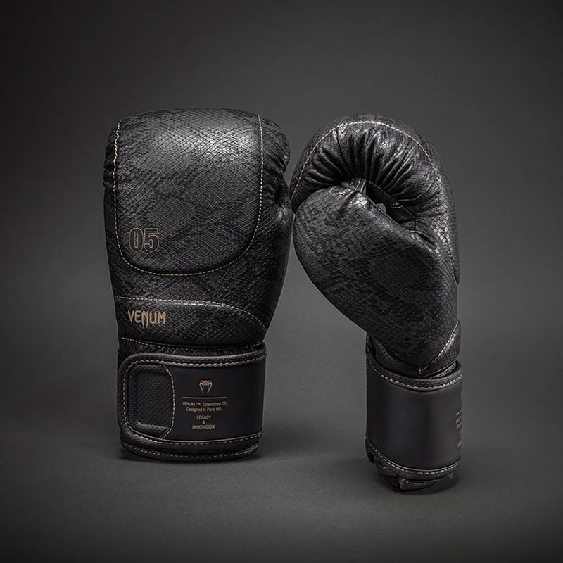 Bokszkesztyűk Venum Impact Evo Scales Boxing dark grey 2