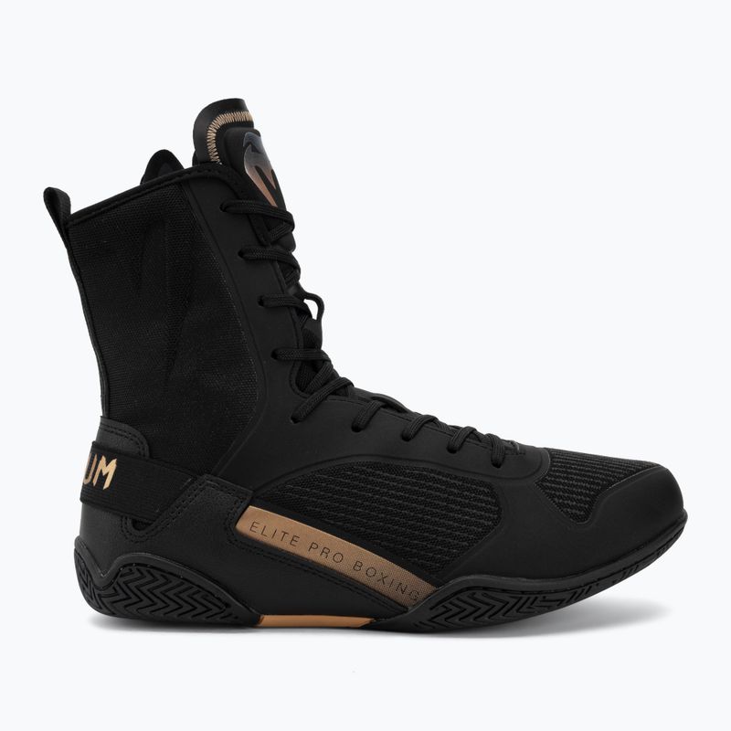 Boxcipő Venum Elite Neo Boxing black/gold 2