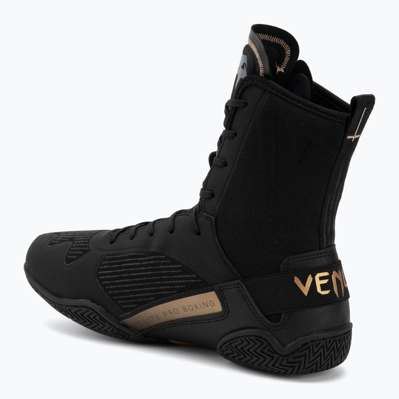 Boxcipő Venum Elite Neo Boxing black/gold 3