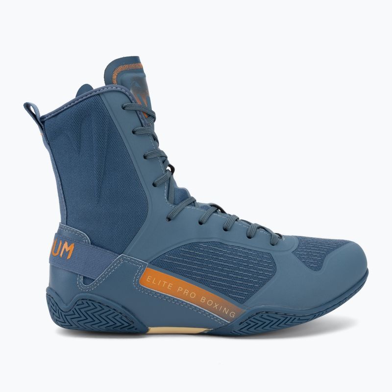 Boxcipő Venum Elite Neo Boxing steel blue/orange 2