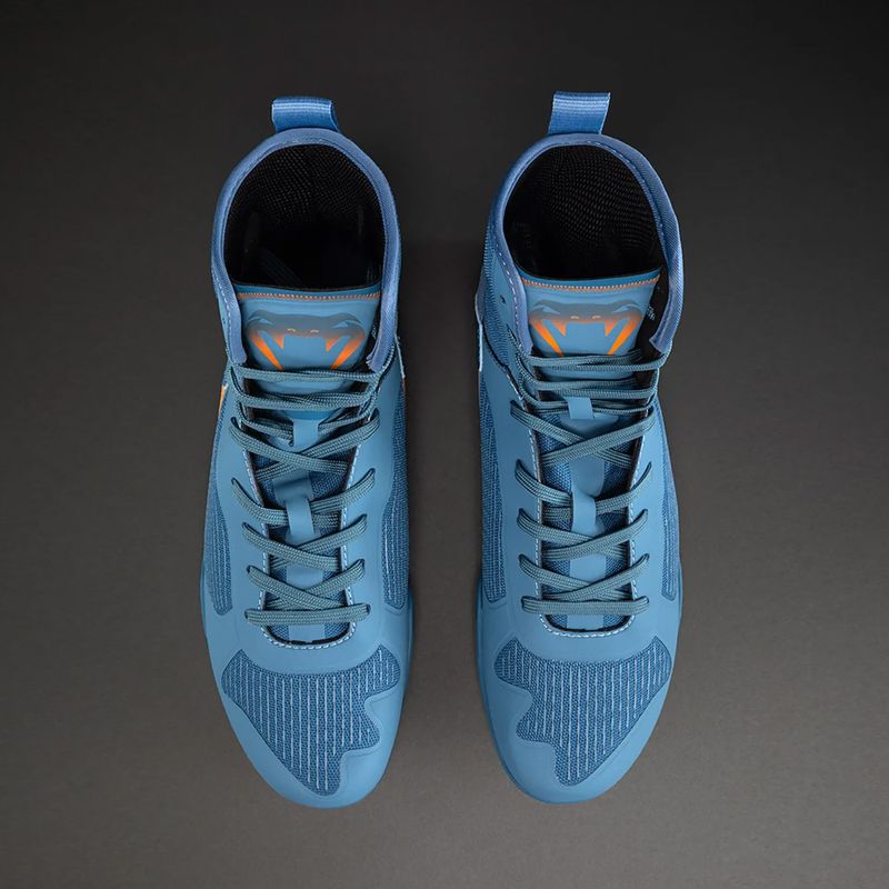 Boxcipő Venum Elite Neo Boxing steel blue/orange 2